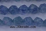 CAQ773 15.5 inches 10mm faceted nuggets imitation aquamarine beads