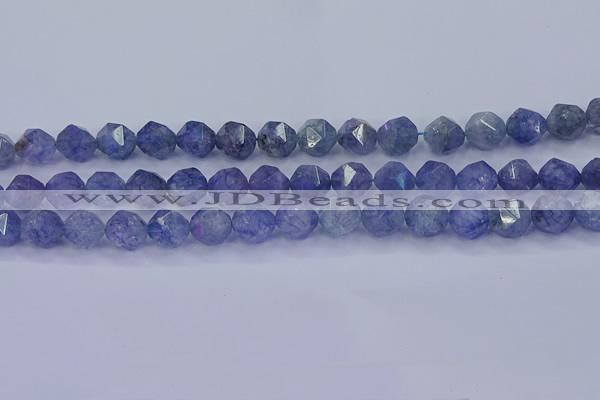 CAQ775 15.5 inches 14mm faceted nuggets imitation aquamarine beads