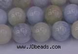 CAQ783 15.5 inches 10mm round natural aquamarine beads