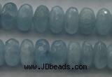 CAQ82 15.5 inches 5*9mm faceted rondelle AA grade aquamarine beads