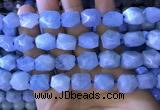 CAQ862 15.5 inches 10*12mm - 12*14mm faceted nuggets aquamarine beads