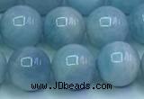 CAQ867 15.5 inches 10mm round aquamarine gemstone beads wholesale