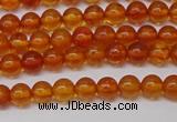 CAR106 15.5 inches 4mm round natural amber beads