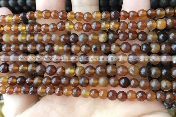 CAR215 15.5 inches 5mm round natural amber beads wholesale