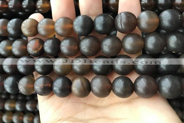 CAR223 15.5 inches 13mm round natural amber beads wholesale