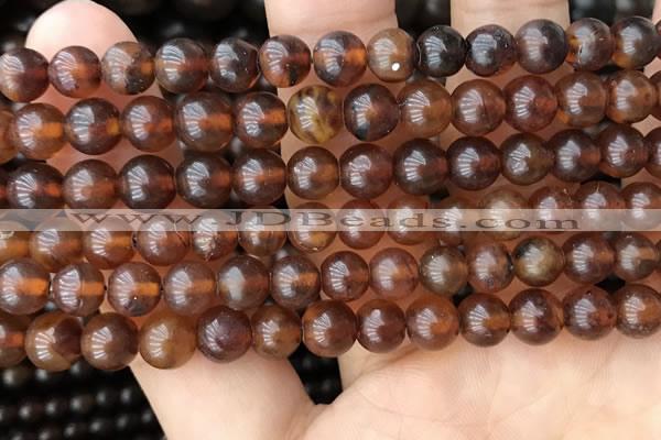 CAR232 15.5 inches 6mm - 7mm round natural amber beads wholesale