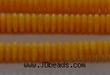 CAR408 15.5 inches 2*6mm rondelle synthetic amber beads wholesale