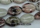 CAR41 15.5 inches 13*18mm oval artistic jasper beads wholesale