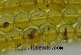 CAR522 15.5 inches 7mm - 8mm round natural amber beads wholesale