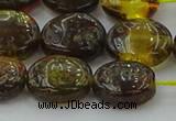 CAR547 15.5 inches 10*12mm - 11*14mm oval natural amber beads