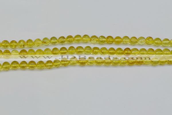 CAR555 15.5 inches 4mm - 5mm round natural amber beads wholesale