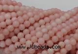 CAS02 15.5 inches 4mm round pink angel skin gemstone beads