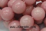 CAS08 15.5 inches 18mm round pink angel skin gemstone beads