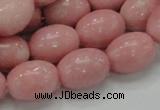 CAS11 15.5 inches 13*18mm rice pink angel skin gemstone beads