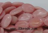 CAS21 15.5 inches 14*18mm oval pink angel skin gemstone beads