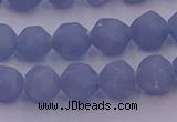 CAS211 15.5 inches 8mm faceted nuggets blue angel skin gemstone beads