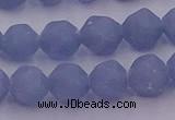 CAS212 15.5 inches 10mm faceted nuggets blue angel skin gemstone beads