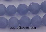 CAS213 15.5 inches 12mm faceted nuggets blue angel skin gemstone beads