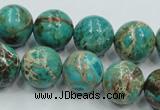 CAT02 15.5 inches 16mm round natural aqua terra jasper beads