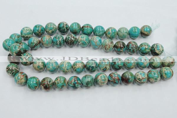 CAT02 15.5 inches 16mm round natural aqua terra jasper beads