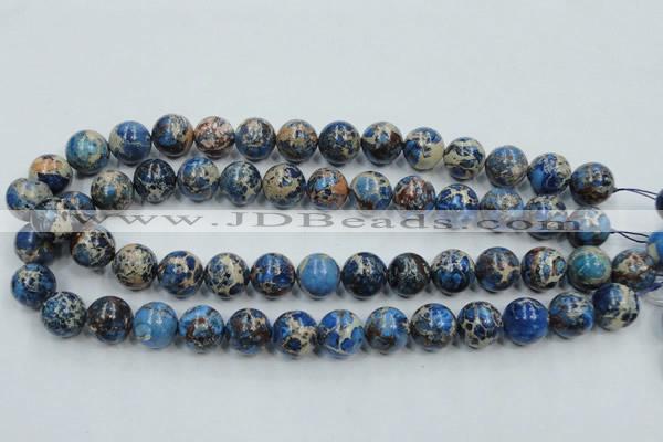 CAT214 15.5 inches 16mm round dyed natural aqua terra jasper beads