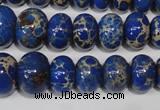 CAT301 15.5 inches 7*10mm – 15*20mm rondelle dyed aqua terra jasper beads