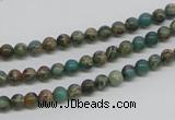 CAT5001 15.5 inches 4mm round natural aqua terra jasper beads