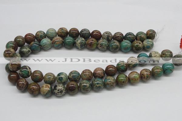 CAT5006 15.5 inches 14mm round natural aqua terra jasper beads