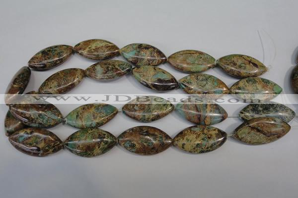 CAT5035 15.5 inches 20*38mm marquise natural aqua terra jasper beads