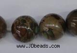 CAT5055 15.5 inches 18mm round natural aqua terra jasper beads