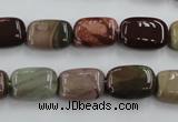 CAT5311 15.5 inches 8*14mm rectangle aqua terra jasper beads wholesale