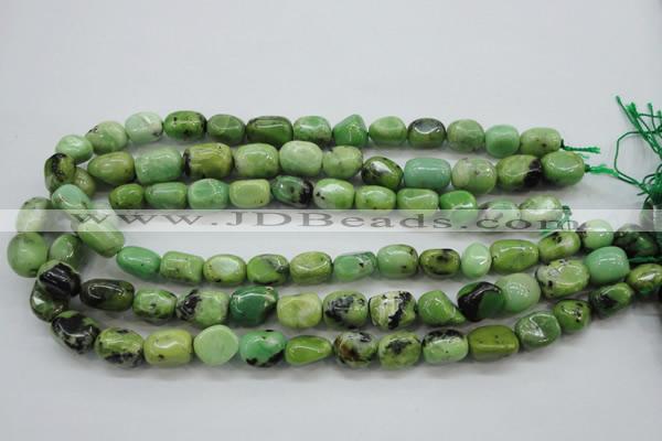 CAU207 15.5 inches 10*14mm nuggets Australia chrysoprase beads