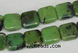 CAU35 15.5 inches 12*12mm square australia chrysoprase beads wholesale