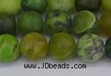 CAU414 15.5 inches 12mm round matte Australia chrysoprase beads