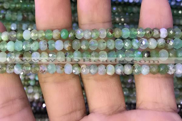 CAU426 15.5 inches 3*5mm faceted rondelle Australia chrysoprase beads