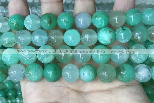 CAU447 15.5 inches 13mm round Australia chrysoprase beads