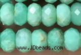 CAU488 15.5 inches 5*8mm faceted rondelle Australia chrysoprase beads