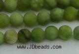 CAU511 15.5 inches 6mm round matte Chinese chrysoprase beads