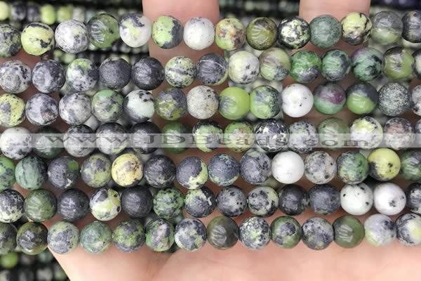 CAU521 15.5 inches 6mm - 6.5mm round Chinese chrysoprase beads