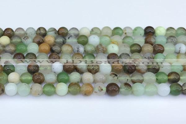 CAU550 15 inches 6mm round Australia chrysoprase beads