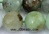 CAU562 15 inches 10mm faceted round Australia chrysoprase beads