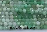 CAU567 15 inches 3mm faceted round Australia chrysoprase beads