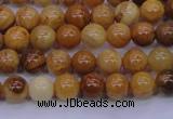 CAY02 15.5 inches 6mm round African yellow jasper beads wholesale