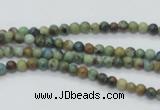 CAZ06 15.5 inches 4mm round natural azurite gemstone beads