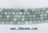 CBBS01 15 inches 8mm faceted prism aquamarine beads wholesale