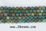 CBBS02 15 inches 8mm faceted prism chrysocolla beads wholesale