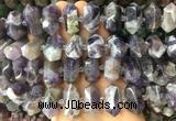 CBBS31 15 inches 12*25mm - 14*28mm hexahedral prism dogtooth amethyst beads