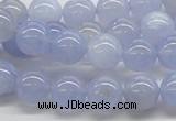 CBC03 15.5 inches 10mm round blue chalcedony beads wholesale