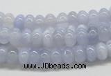 CBC04 15.5 inches 4*8mm rondelle  blue chalcedony beads wholesale