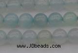 CBC202 15.5 inches 8mm round ocean blue chalcedony beads